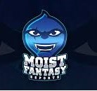 How to join Moist Esports. Moist Fantasy is written on the dark blue background. On the top of the Moist Fantasy text there an icon with starry eyes and mouth wide open