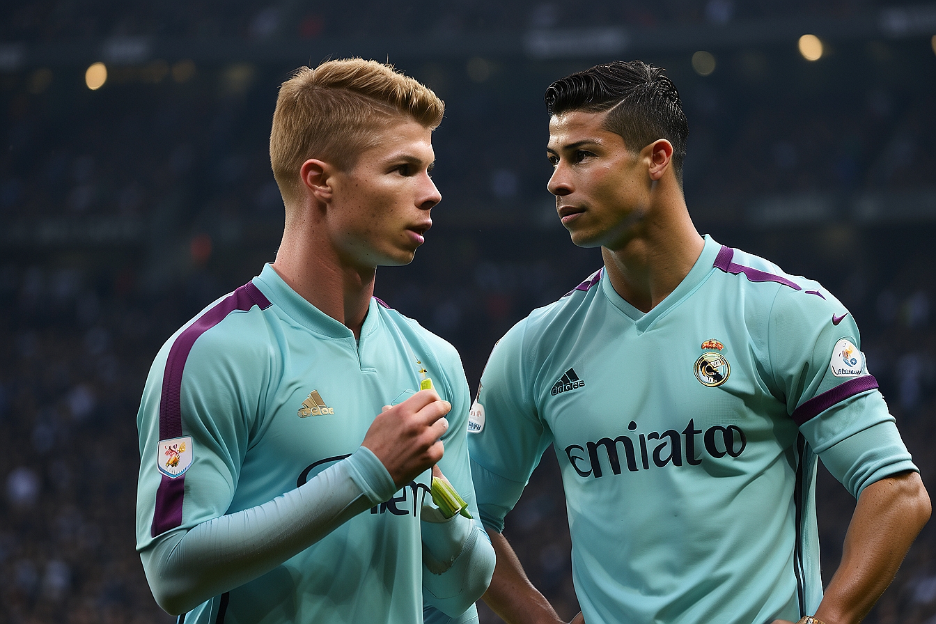 Cristiano Ronaldo and Kevin De Bruyne together